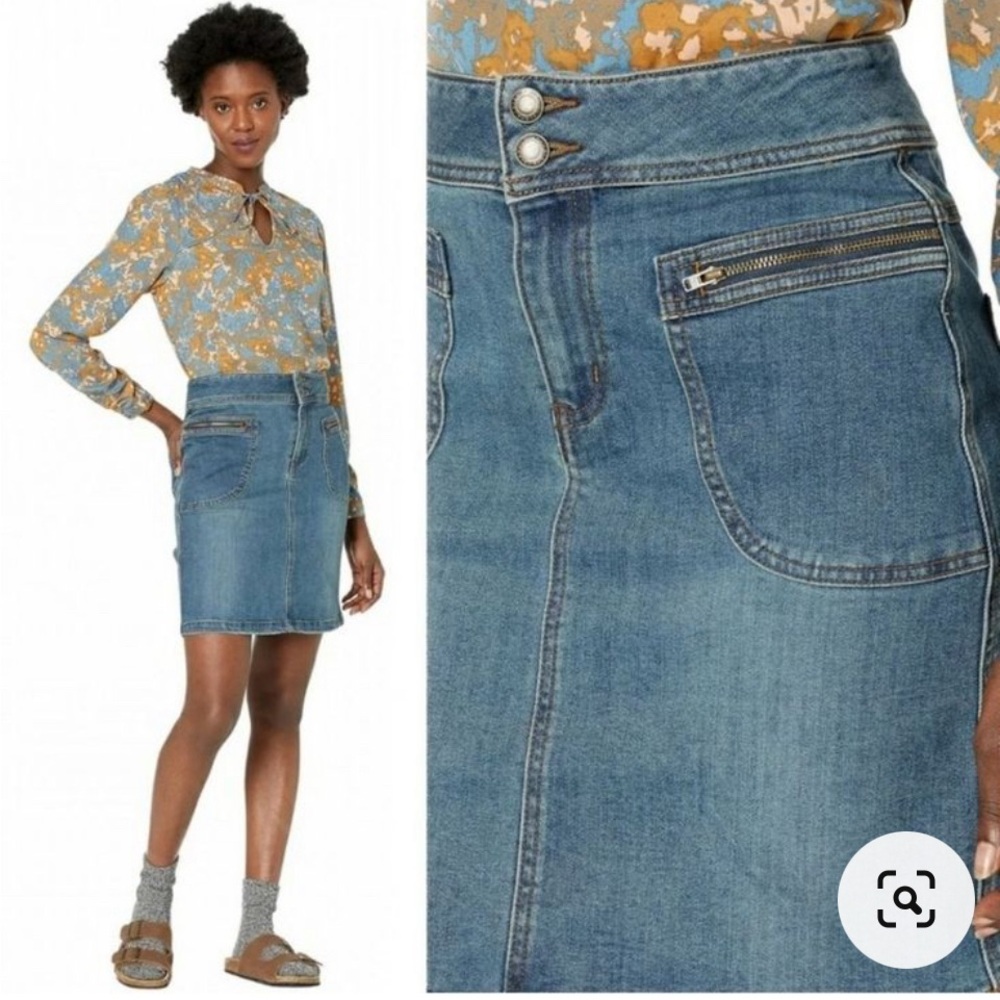 Prana Broadway Skirt - Dusted Blue